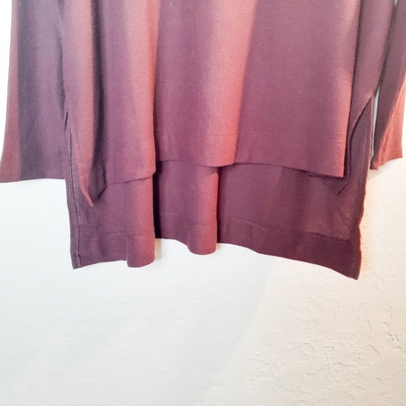 AdyP Nordstrom Long Sleeve Dark Red Sweater Size M - Picture 5 of 7